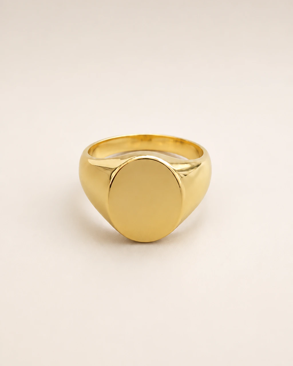 The same signet ring in the Clean White scene, AI-generated example