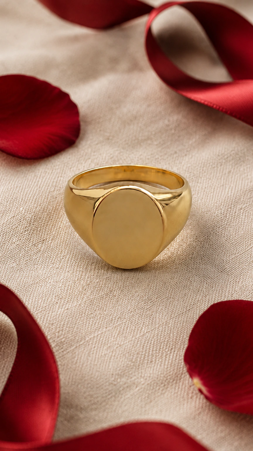 Signet ring in the Valentine's Day scene, cropped as Story · 9:16